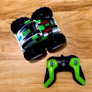 🟢 Amphibious 2.4Ghz Rechargeable RC Stunt Car